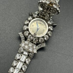 Art deco platine 20 carats diamants — photo 1