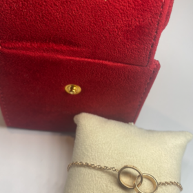 BRACELET CARTIER BABY LOVE OR ROSE 18K — photo 4