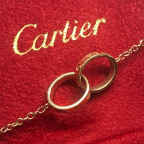 BRACELET CARTIER BABY LOVE OR ROSE 18K — photo 5