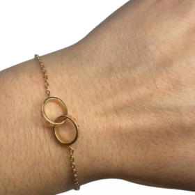 BRACELET CARTIER BABY LOVE OR ROSE 18K — photo 3