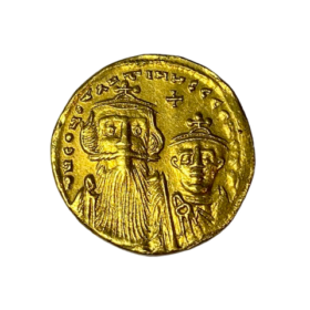 SOLIDUS OR CONSTANS II ET SON FILS CONSTANTINE IV — photo 1