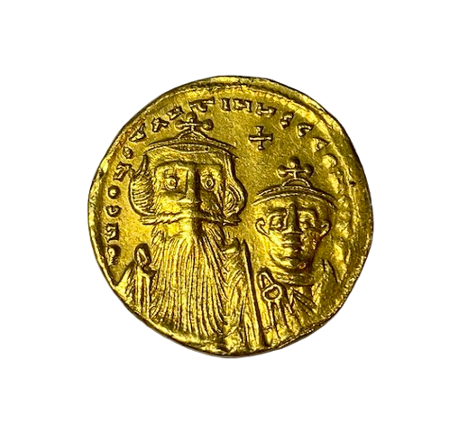 SOLIDUS OR CONSTANS II ET SON FILS CONSTANTINE IV