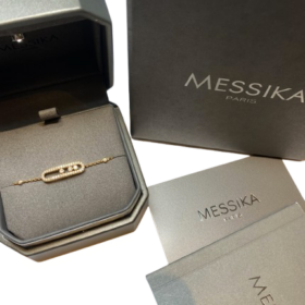 BRACELET MESSIKA BABY MOVE PAVE OR ROSE 18K — photo 6