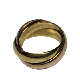 BAGUE CARTIER TRINITY GRAND MODELE OR 18K (T.55) — photo 3
