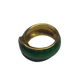 BAGUE VAN CLEEF & ARPELS OR 18K ET EMAIL (T.48) — photo 5