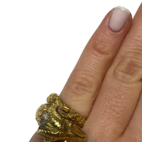 Bague Ilias Lalaounis or jaune 18K (T.49) — photo 2