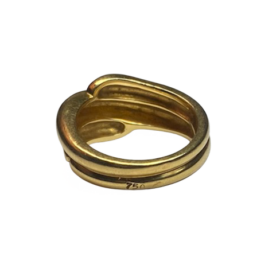 BAGUE RENE BOIVIN OR JAUNE 18K (T.52) — photo 4