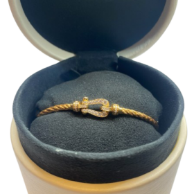 BRACELET FRED FORCE 10 OR ROSE 18K DIAMANTS (T.16) — photo 5