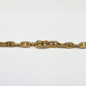 Collier Hermès Paris Vintage Chaine d'ancre Or jaune 18K — photo 5