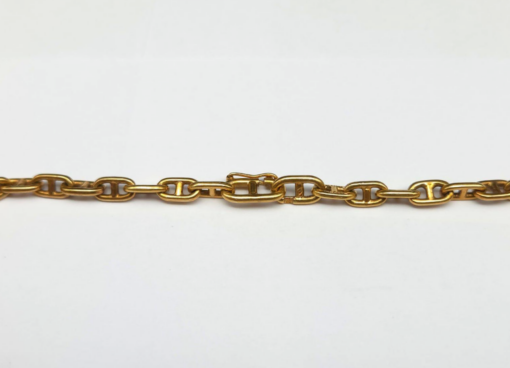 Collier Hermès Paris Vintage Chaine d’ancre Or jaune 18K