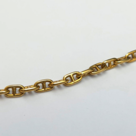 Collier Hermès Paris Vintage Chaine d'ancre Or jaune 18K — photo 4