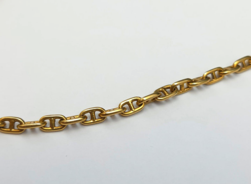 Collier Hermès Paris Vintage Chaine d’ancre Or jaune 18K