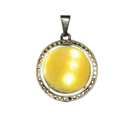 MEDAILLE D'AMOUR A.AUGIS OR 18K DIAMANTS RUBIS — photo 6