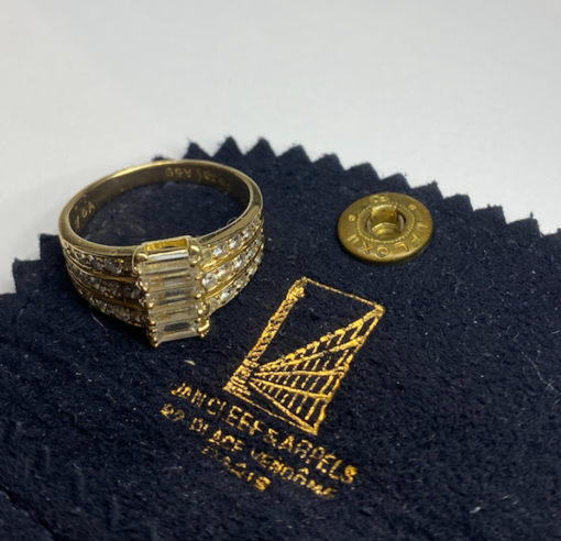 Bague Van Cleef & Arpels Vintage or et diamants (T.54)