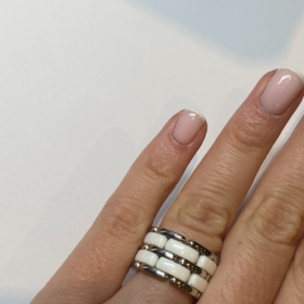 BAGUE CHANEL ULTRA OR 18K CERAMIQUE (T.53) — photo 5