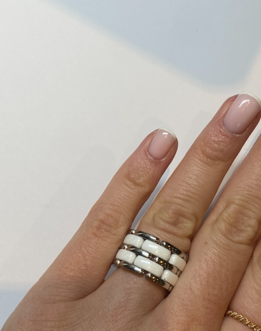 BAGUE CHANEL ULTRA OR 18K CERAMIQUE (T.53)