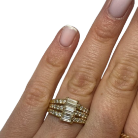 Bague Van Cleef & Arpels Vintage or et diamants (T.54) — photo 6