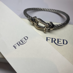 BRACELET FRED FORCE 10 GM OR 18K ET ACIER — photo 6