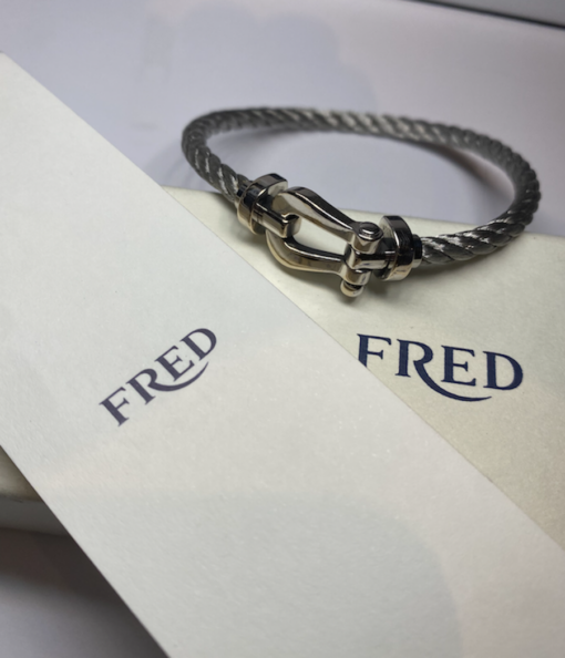 BRACELET FRED FORCE 10 GM OR 18K ET ACIER