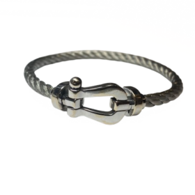 BRACELET FRED FORCE 10 GM OR 18K ET ACIER — photo 1