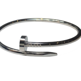 BRACELET CARTIER JUSTE UN CLOU CARTIER OR GRIS 18K (T.18) — photo 1