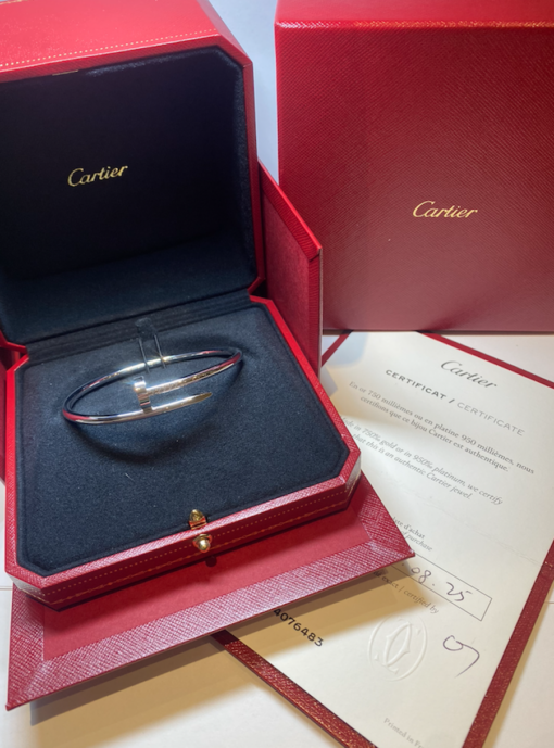 BRACELET CARTIER JUSTE UN CLOU CARTIER OR GRIS 18K (T.18)