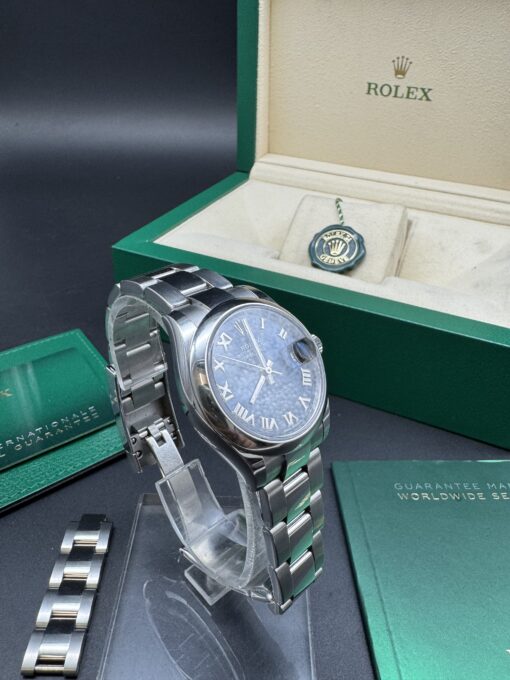ROLEX DATEJUST 31 BLEU AZZURO REF 278240 BOITE PAPIER