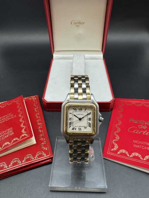 CARTIER PANTHERE REF 187949 OR ACIER BOITE PAPIER
