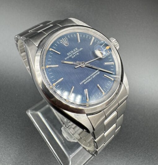 Rolex Oyster Perpetual Date 1500 cadran bleu
