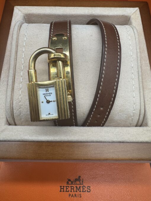 Hermès Kelly Quartz Cadran Blanc