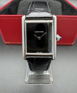 Cartier TankMust Cartier ref 4323 cadran noir 