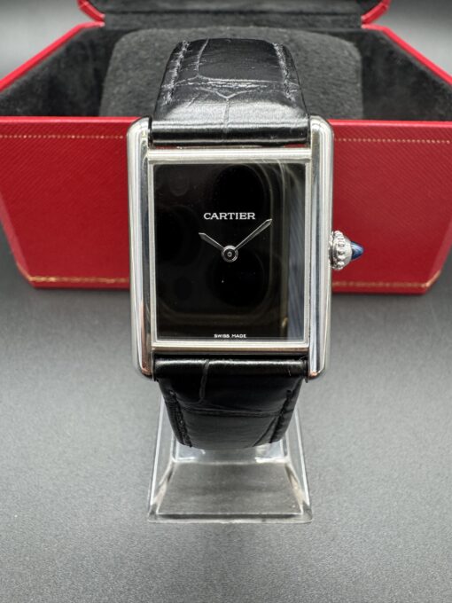 Cartier TankMust Cartier ref 4323 cadran noir 