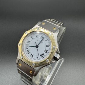 Cartier Santos Octagon ref 0907 Or/Acier année 1990 — photo 2