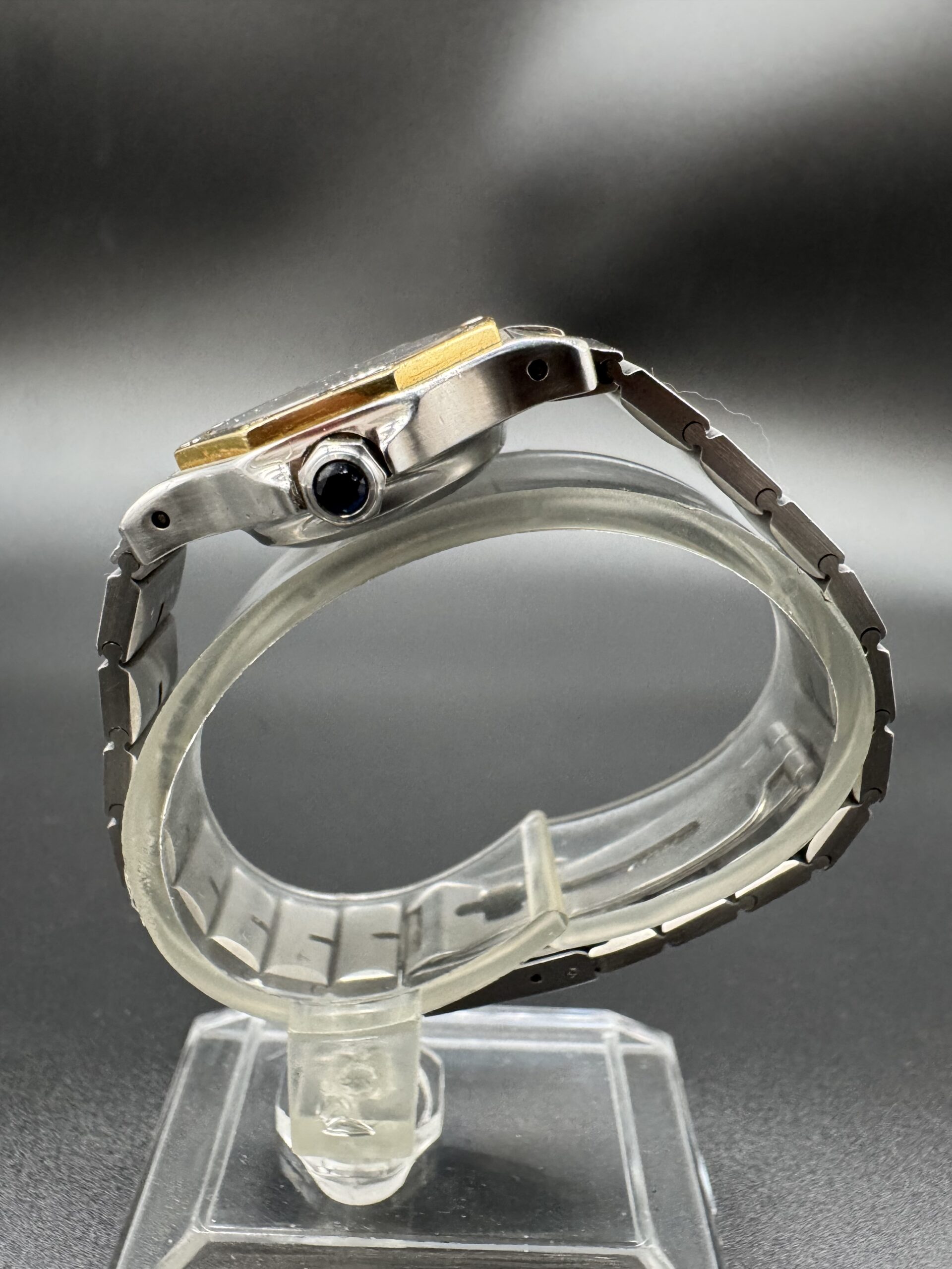 Cartier Santos Octagon ref 0907 or/acier année 1990