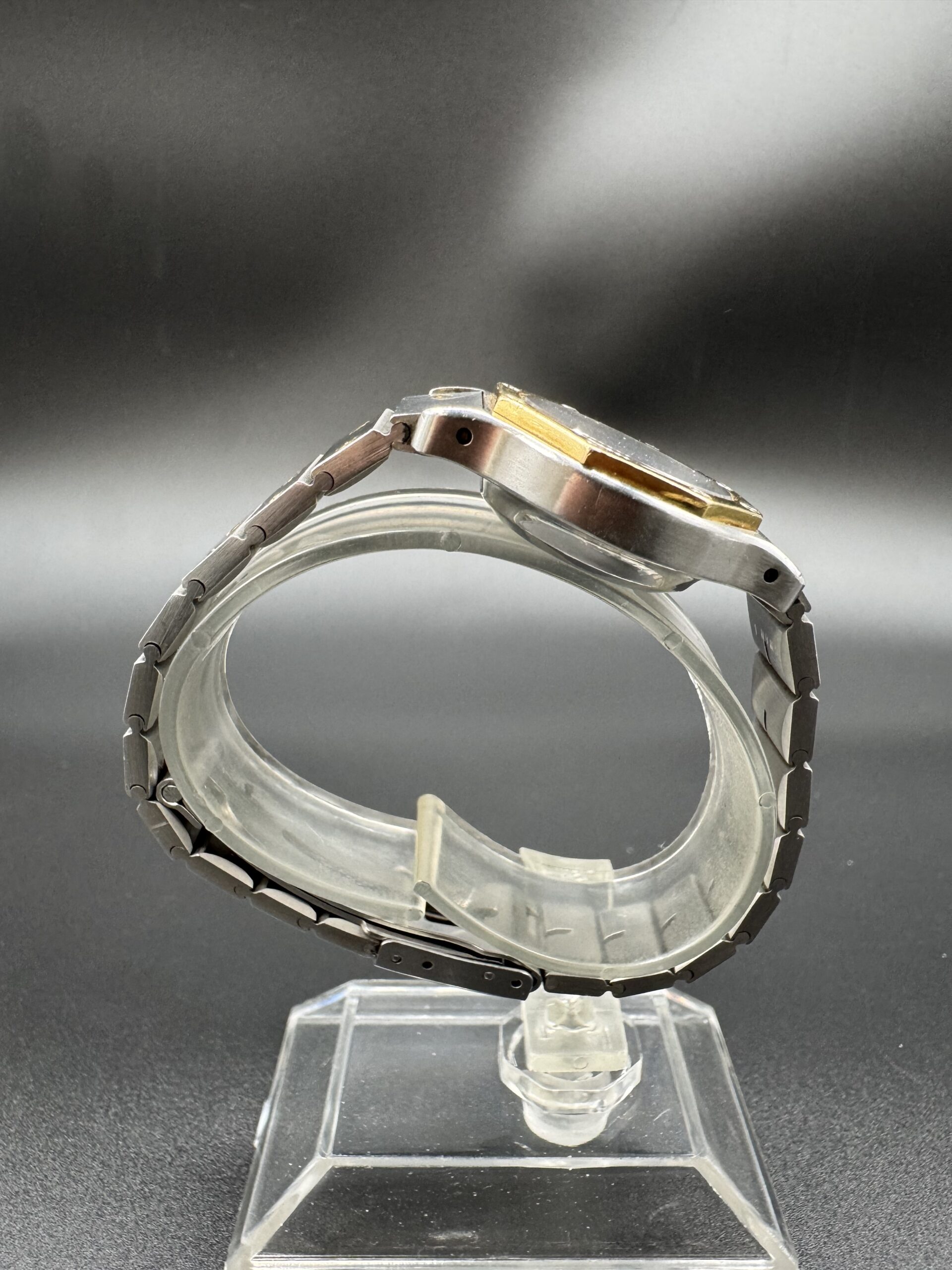 Cartier Santos Octagon ref 0907 or/acier année 1990