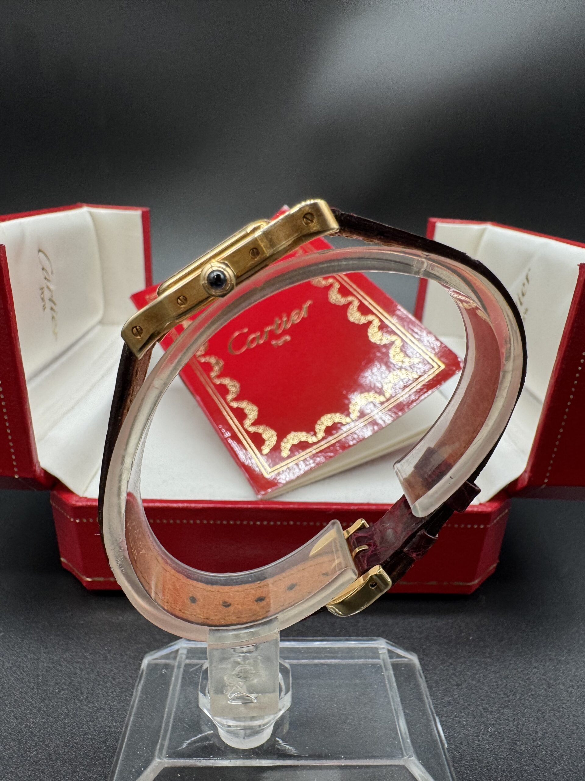 Cartier Santos Dumont Letter White Roman Dial Santos Dumont