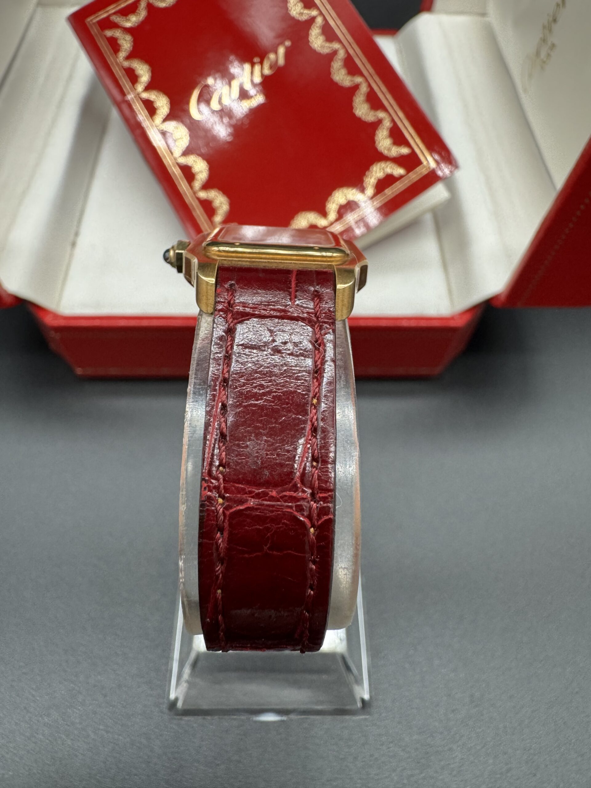 Cartier Santos Dumont Letter White Roman Dial Santos Dumont