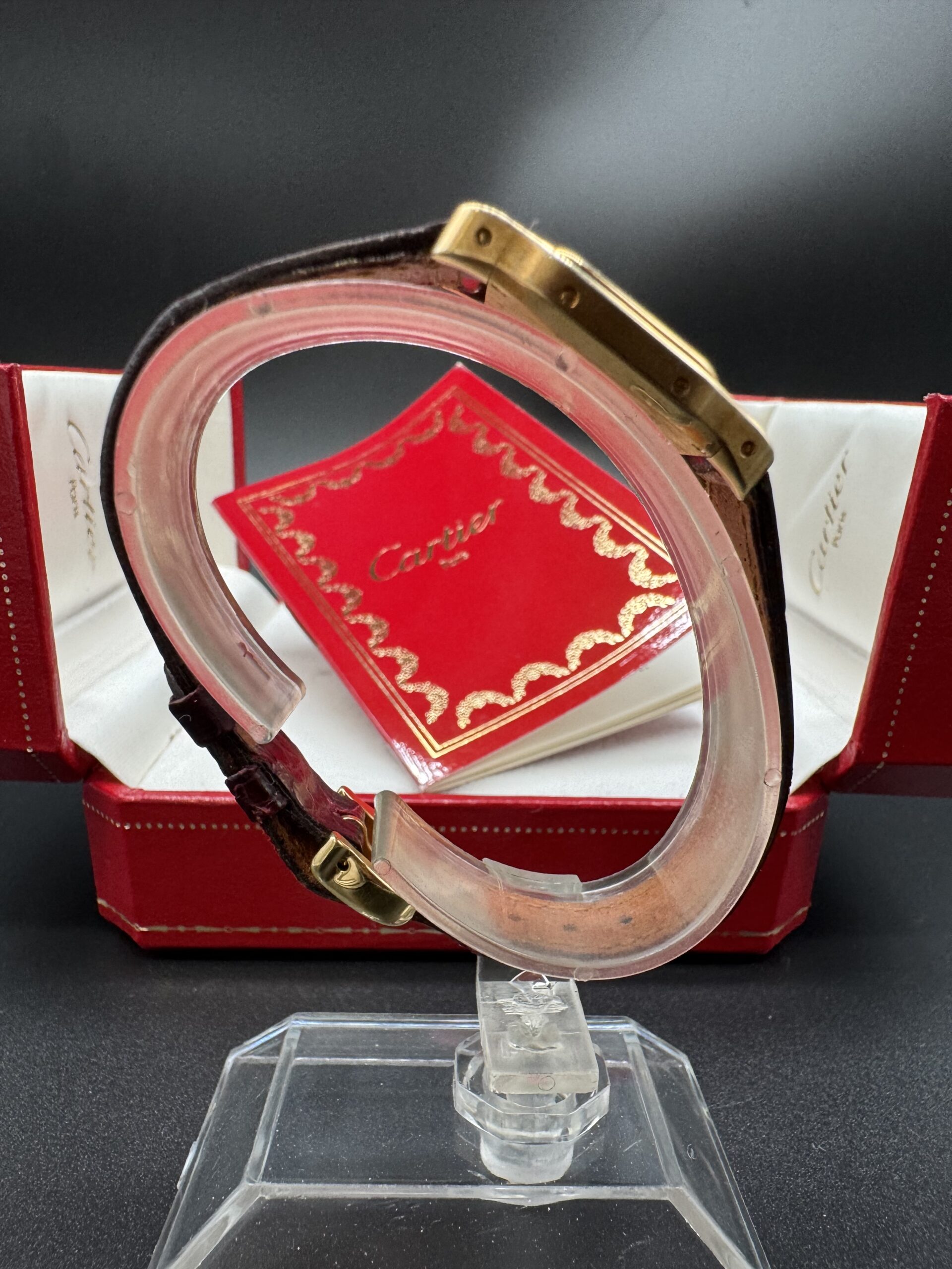 Cartier Santos Dumont Letter White Roman Dial Santos Dumont