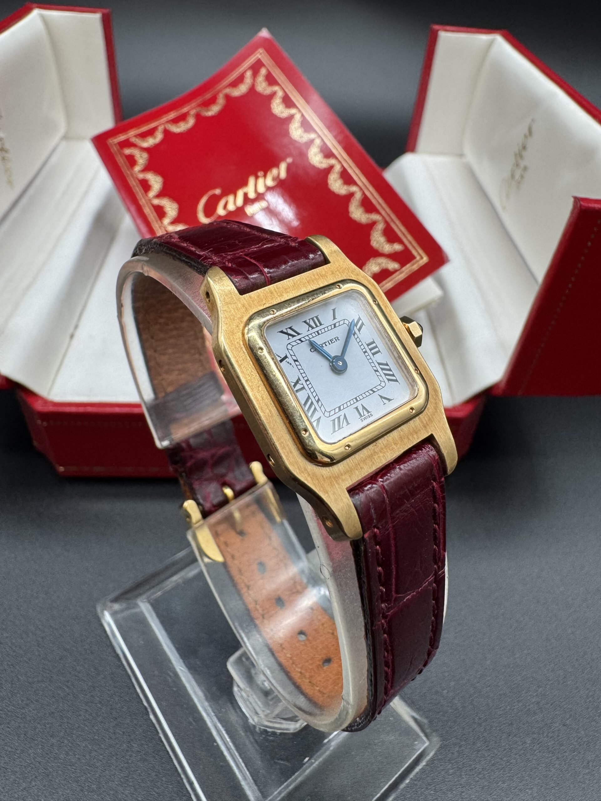 Cartier Santos Dumont Letter White Roman Dial Santos Dumont