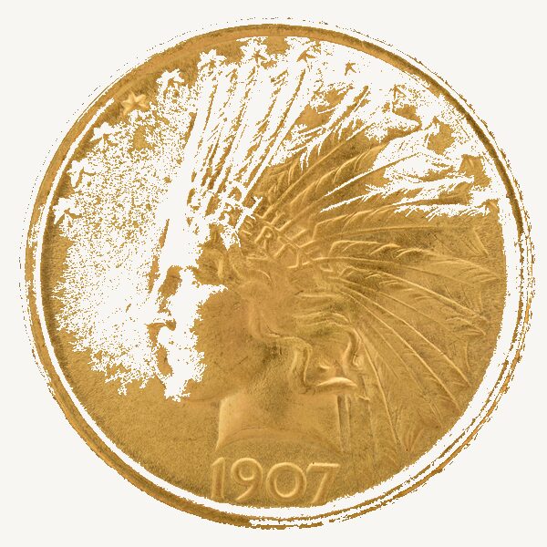 10 Dollars Or américain tête d'Indien
