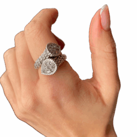 BAGUE BOUCHERON TOI ET MOI SERPENT BOHÈME OR 18K DIAMANTS — photo 3