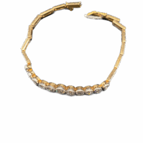 BRACELET OR 18K 11 DIAMANTS — photo 3