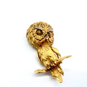 Broche Chouette or 18K — photo 1
