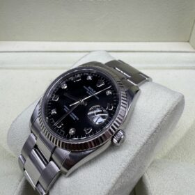 Rolex Oyster Perpetual Date 115234 Index Diamant année 2006 — photo 3