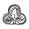 Poinçon trèfle : or 375 millièmes (9 carats)