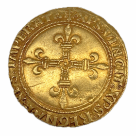 Louis XII le père du peuple ecu d'or au soleil 1498 — photo 1