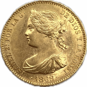 10 escudos d’Isabelle II (1868) — photo 1