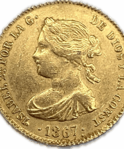 4 escudos Isabelle II 1867