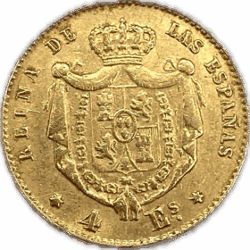 4 escudos Isabelle II 1867 — photo 2