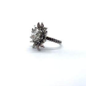 Bague or blanc 18K — photo 3